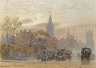 Herbert Menzies Marshall, R.W.S. - Morning in Whitehall