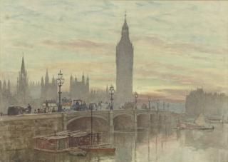 Herbert Menzies Marshall - Westminster at dusk