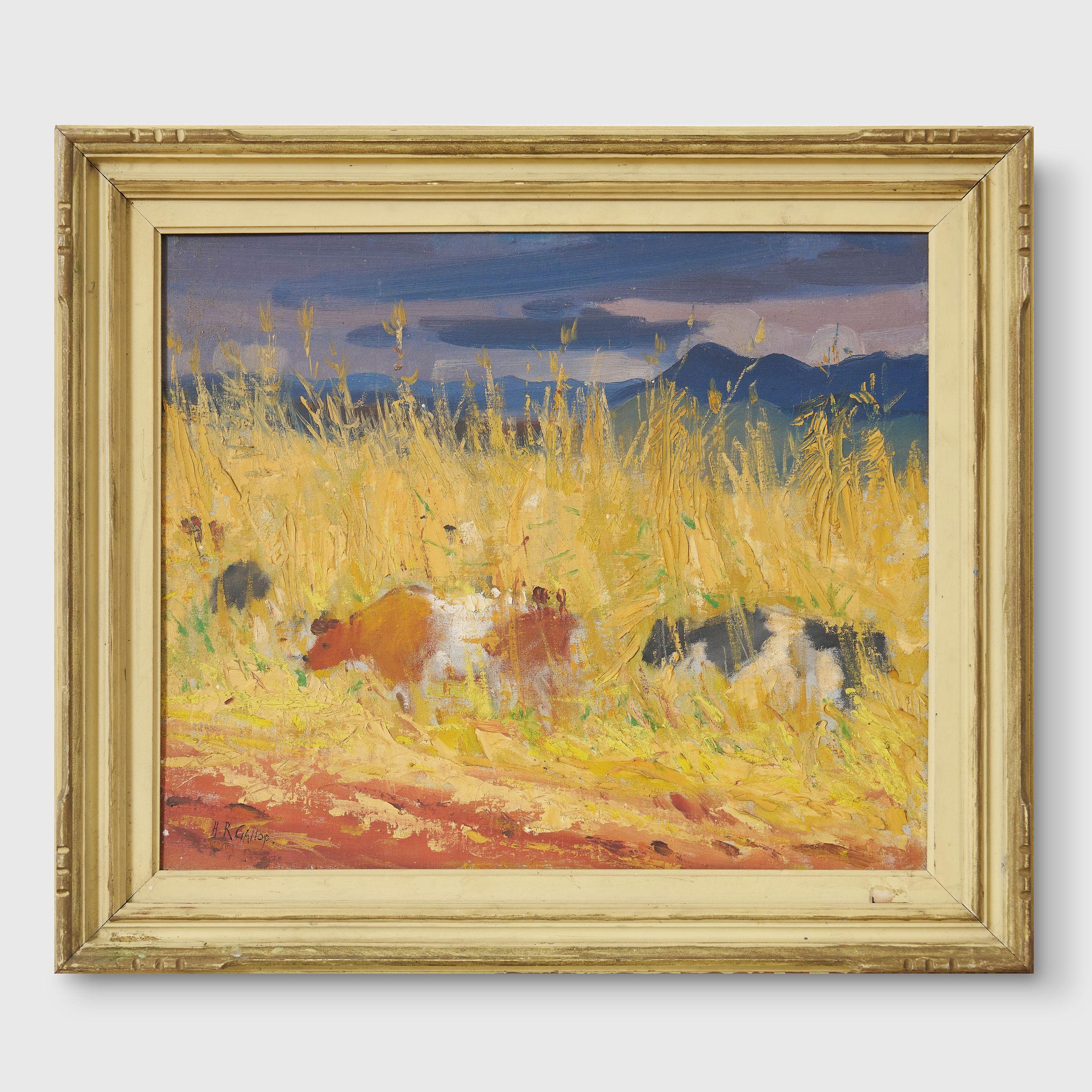Herbert Reginald Gallop - Cows in the Cornfield