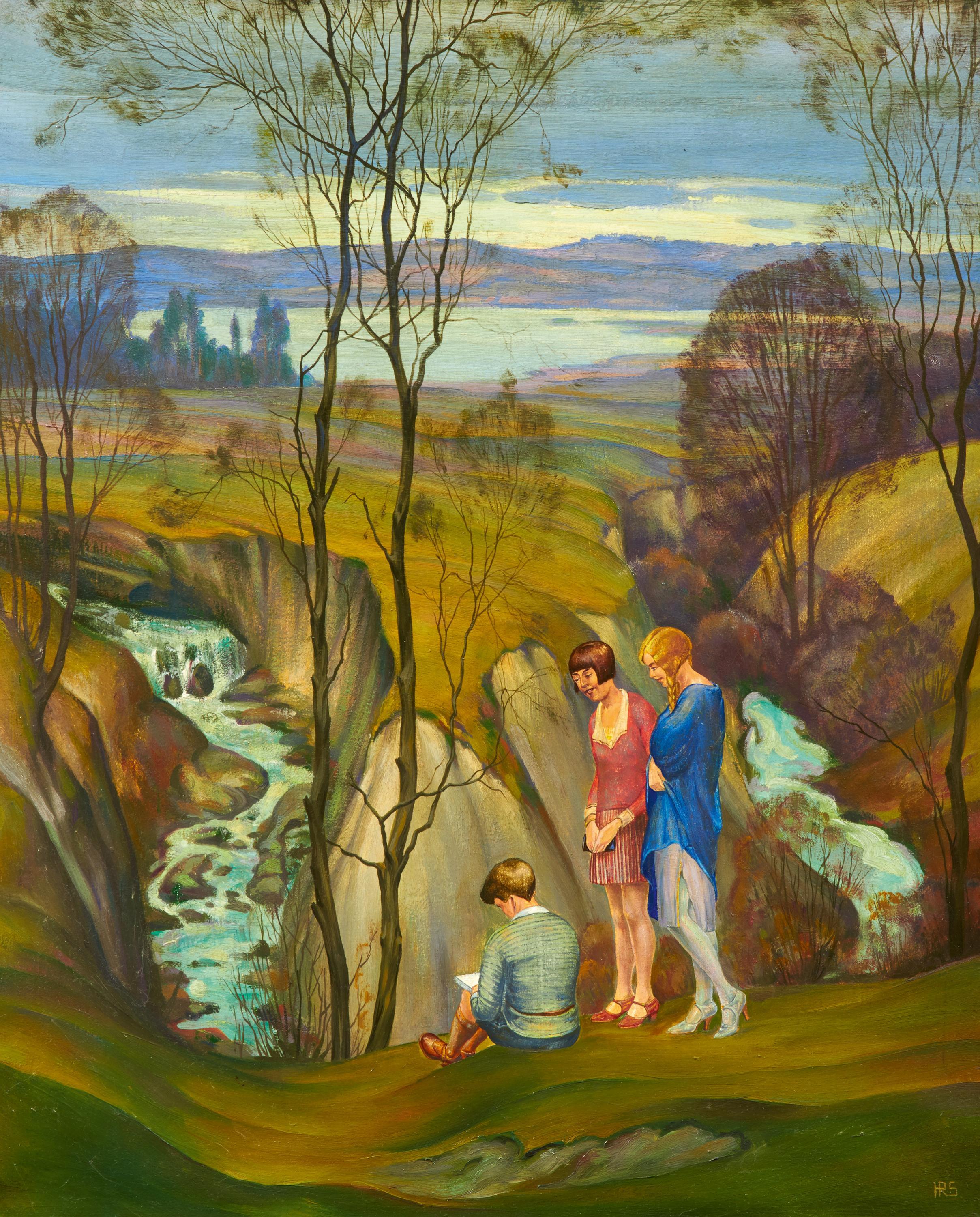 Herbert Rolf Schlegel - Kinder in den Hügeln am Ammersee.