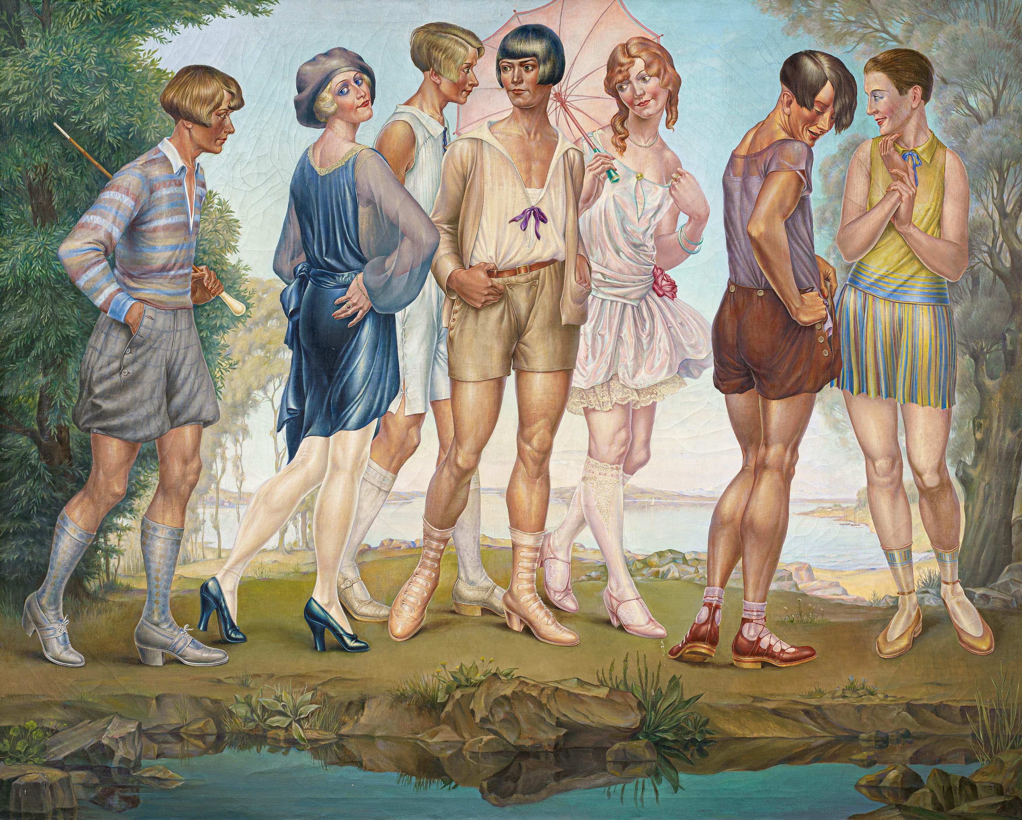 Herbert Rolf Schlegel - Models vor dem Ammersee