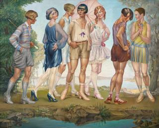Herbert Rolf Schlegel - Models vor dem Ammersee