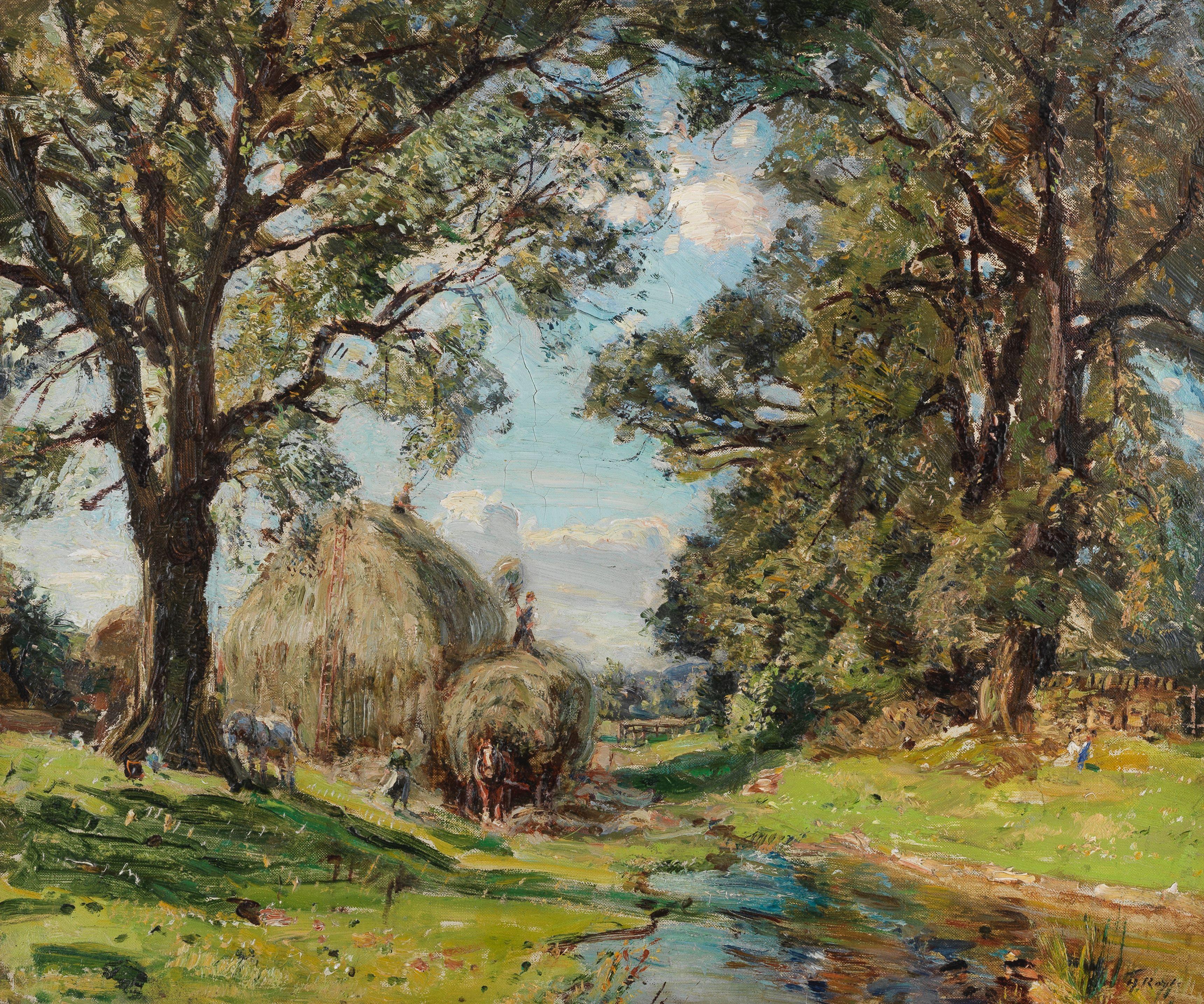 Herbert Royle - Making a hayrick