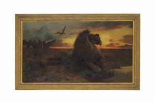 Herbert Thomas Dicksee - The Dying Lion