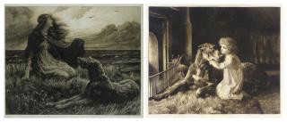 Herbert Thomas Dicksee - The Vikings Daughter; and First Love