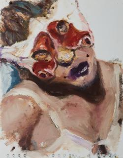 Herbert Volkmann - Ohne Titel (Frau mit Maske).