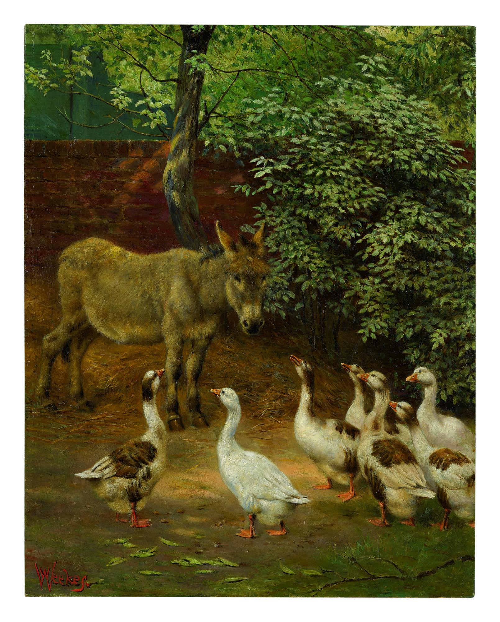 Herbert William Weekes - In The Farmyard