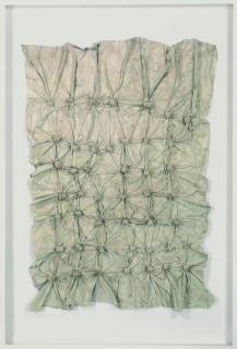 Herbert Zangs - Große Verknüpfung aus Sackleinen