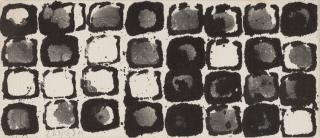 Herbert Zangs - Kleines Blasenbild im Querformat