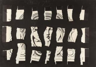 Herbert Zangs - Ohne Titel (Collage).