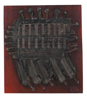 Herbert Zangs - Schwarzes Relief-Bild (Expansion)