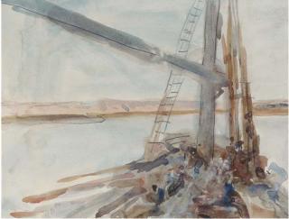 Hercules Brabazon Brabazon - A felucca on the Nile