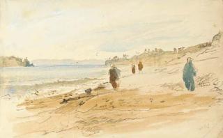 Hercules Brabazon Brabazon - Figures on a beach