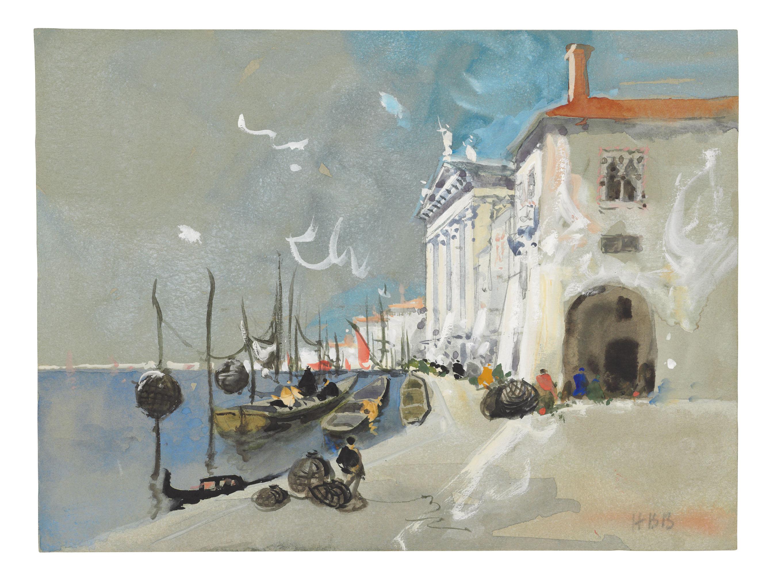 Hercules Brabazon Brabazon - Fish baskets, Chioggia, south of Venice