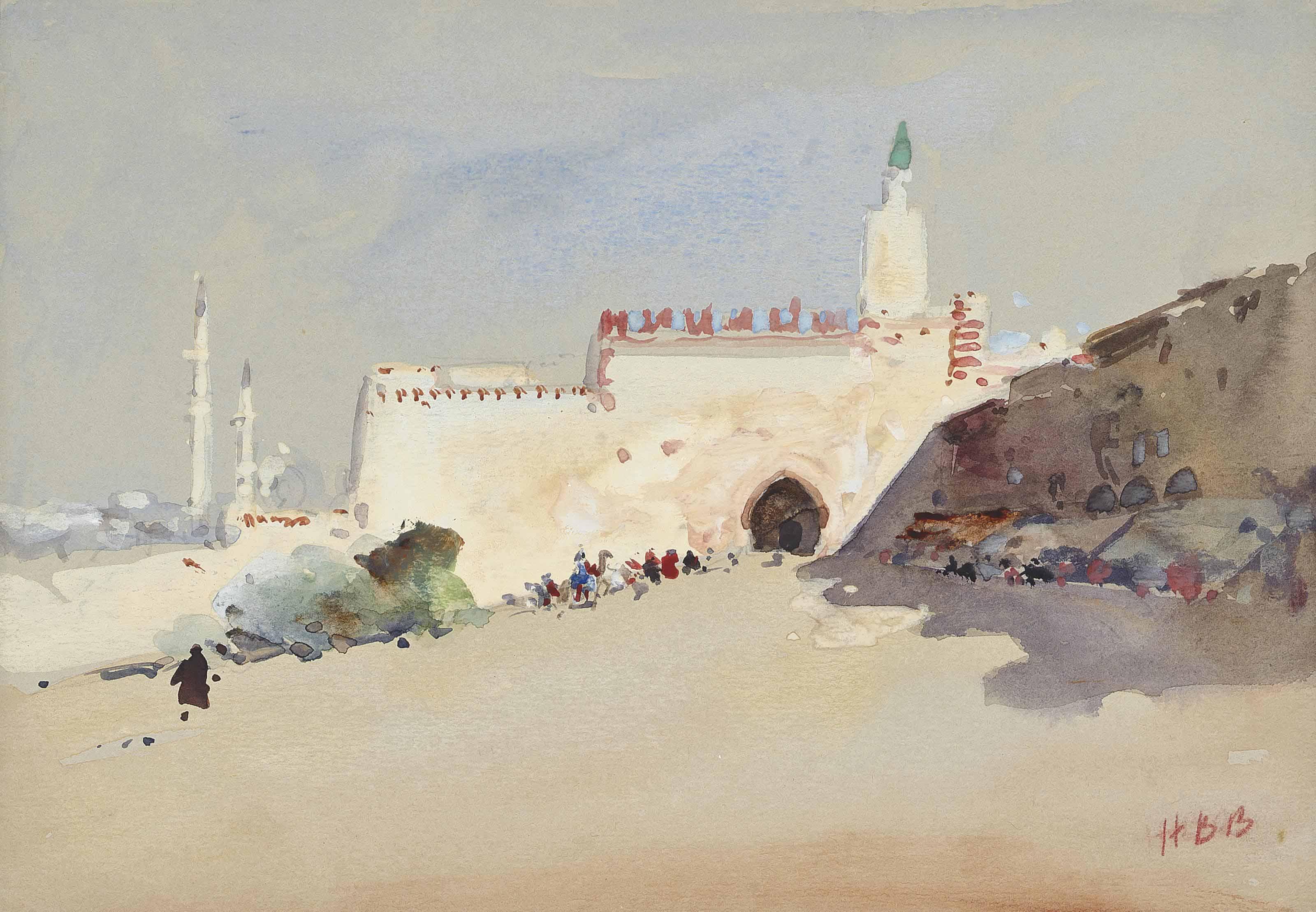 Hercules Brabazon Brabazon - The city walls, Casablanca