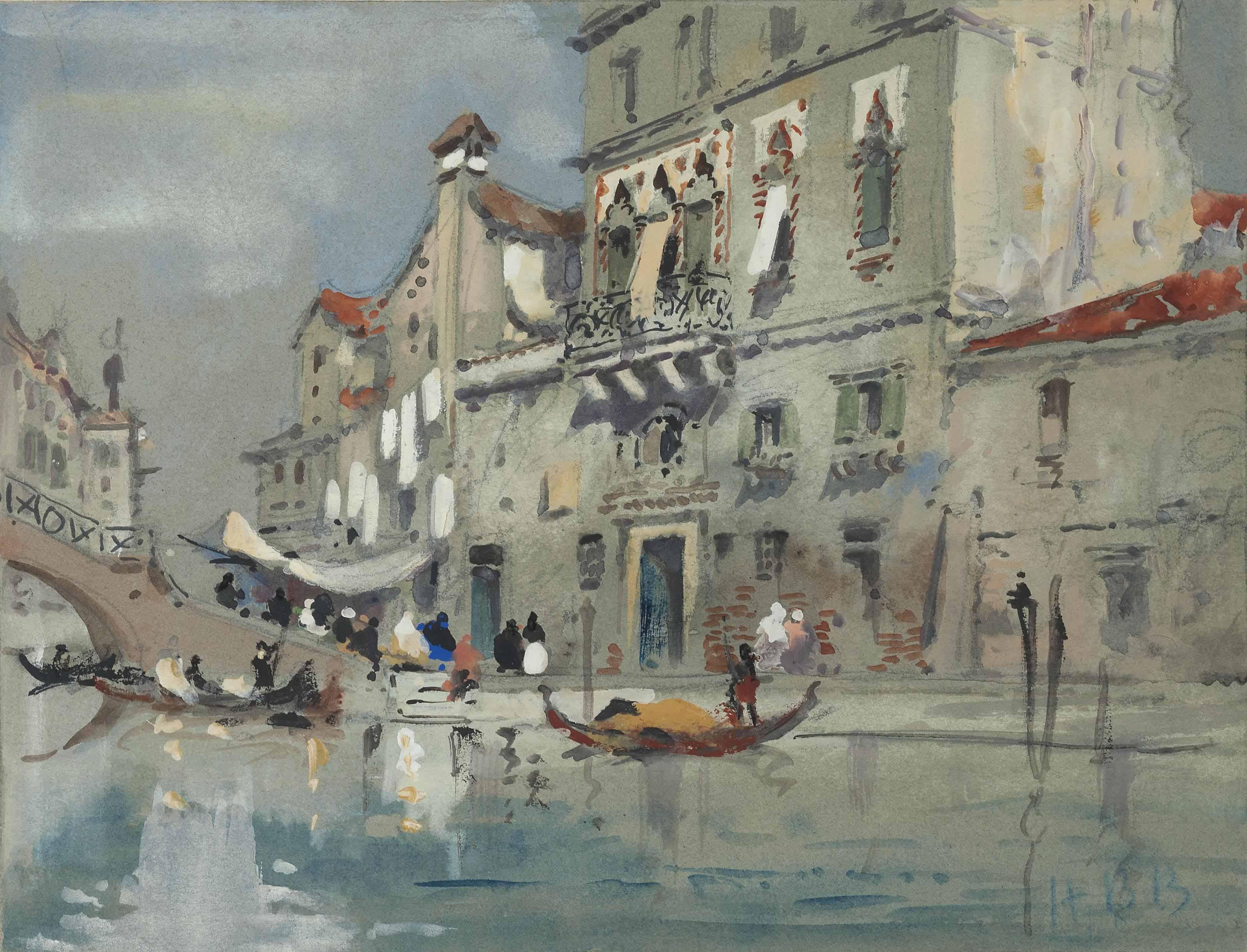 Hercules Brabazon Brabazon - The house of Tintoretto, Venice