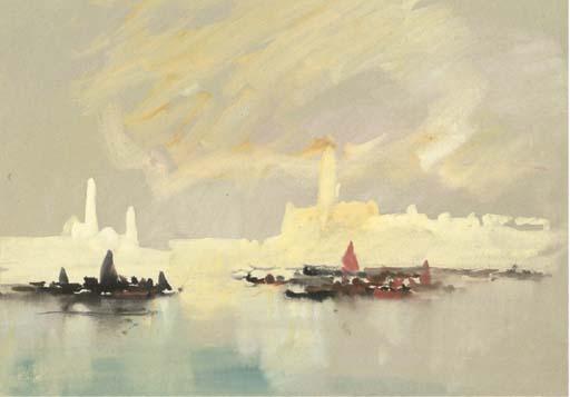 Hercules Brabazon Brabazon - Venice From The Lagoon, With The Doge\'S Palace, And The Campanile, Italy
