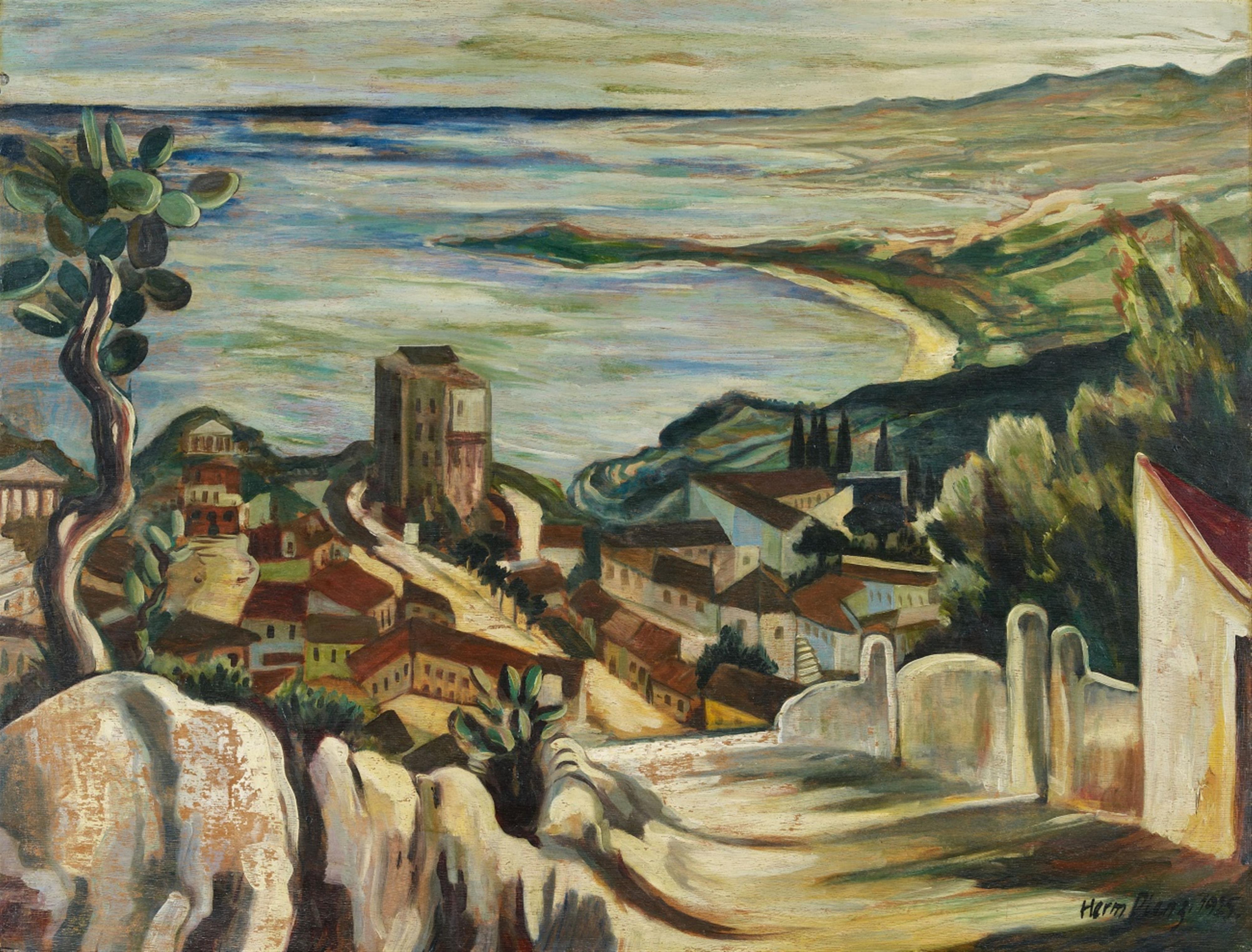 Herm Dienz - Sizilianische Küstenlandschaft bei Taormina