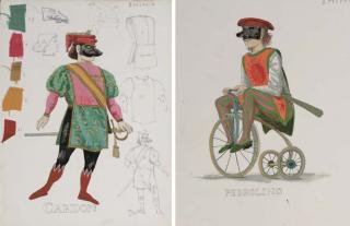 Herman Berserik - A collection of costume designs for L\'Amfiparnaso