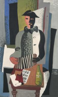 Herman Berserik - Harlequin Playing The Harmonica