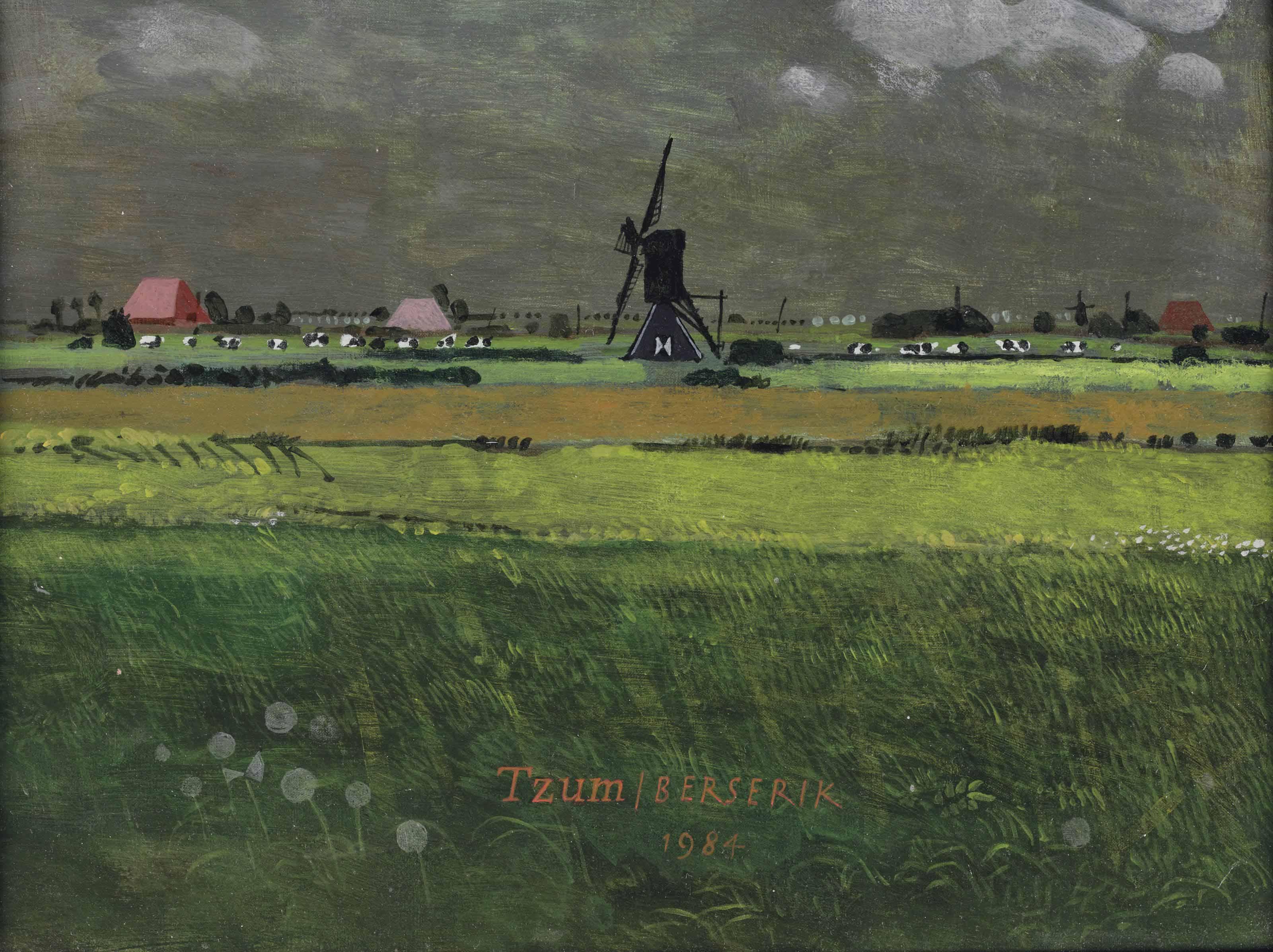 Herman Berserik - Tzum - Fries Landschap