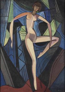 Herman Bieling - A dancing nude