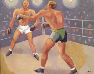 Herman Bieling - Boxing match in Het Verkooplokaal in Rotterdam