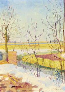 Herman Bieling - Landscape in winter