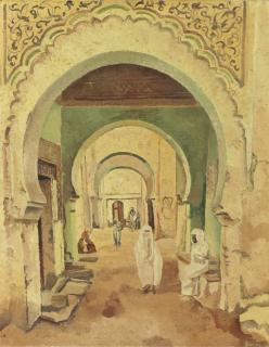 Herman Bieling - Straat in Marrakech