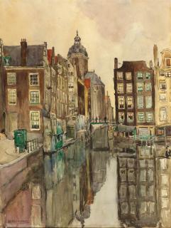 Herman Cornelis Adolf Paradies - A View Of Het Kolkje, Amsterdam