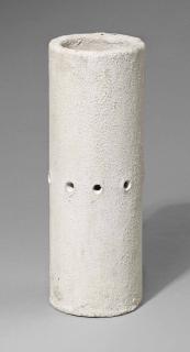 Herman De Vries - Untitled (White Column With 8 Holes)