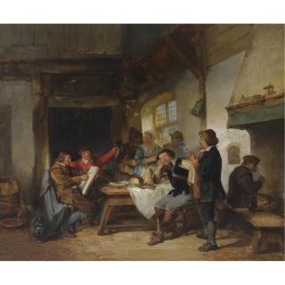 Herman Frederik Carel ten Kate - A Merry Company In An Interior