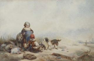 Herman Frederik Carel ten Kate - Children In The Dunes