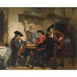 Herman Frederik Carel ten Kate - Figures In An Interior