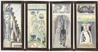 Herman Gordijn - It\'s a cat\'s world - a polyptych