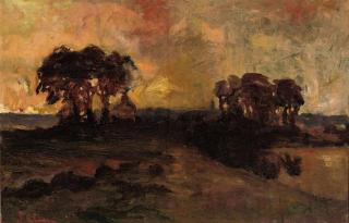 Herman Gouwe - A sunset