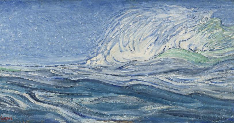 Herman Gouwe - Brisant op de koraalbank bij Bora Bora: rough waters