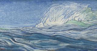 Herman Gouwe - Brisant op de koraalbank bij Bora Bora: rough waters