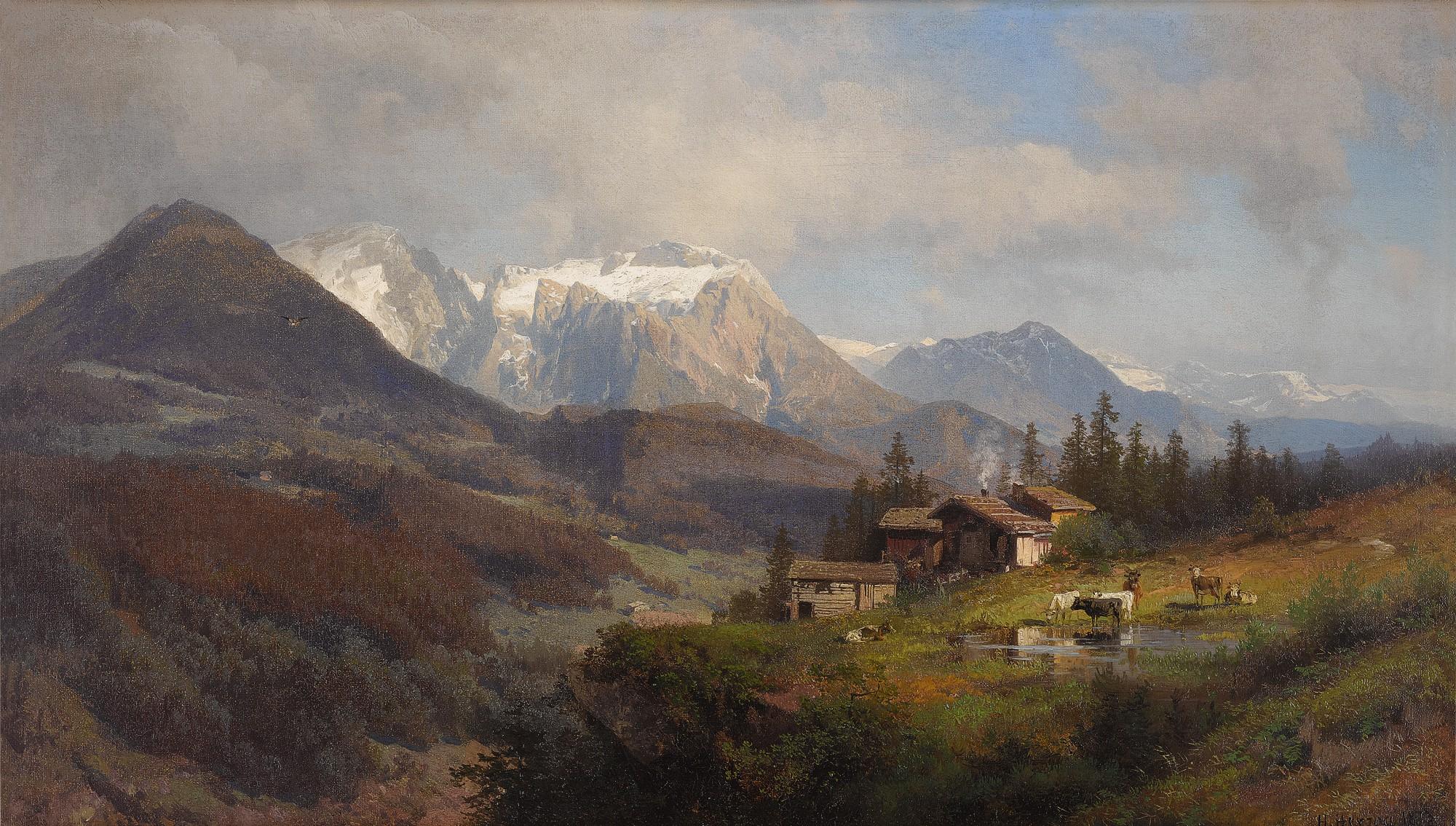 Herman Herzog - An Alpine Village