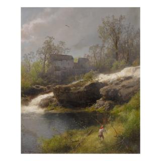 Herman Herzog - Scene On The Susquehanna Near Pequea