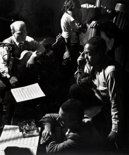 Herman Leonard - Charlie Parker with the Metronome All Stars (Billy Bauer, Eddie Safranski, Lennie Tristano)
