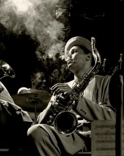 Herman Leonard - Dexter Gordon, Royal Roost, New York