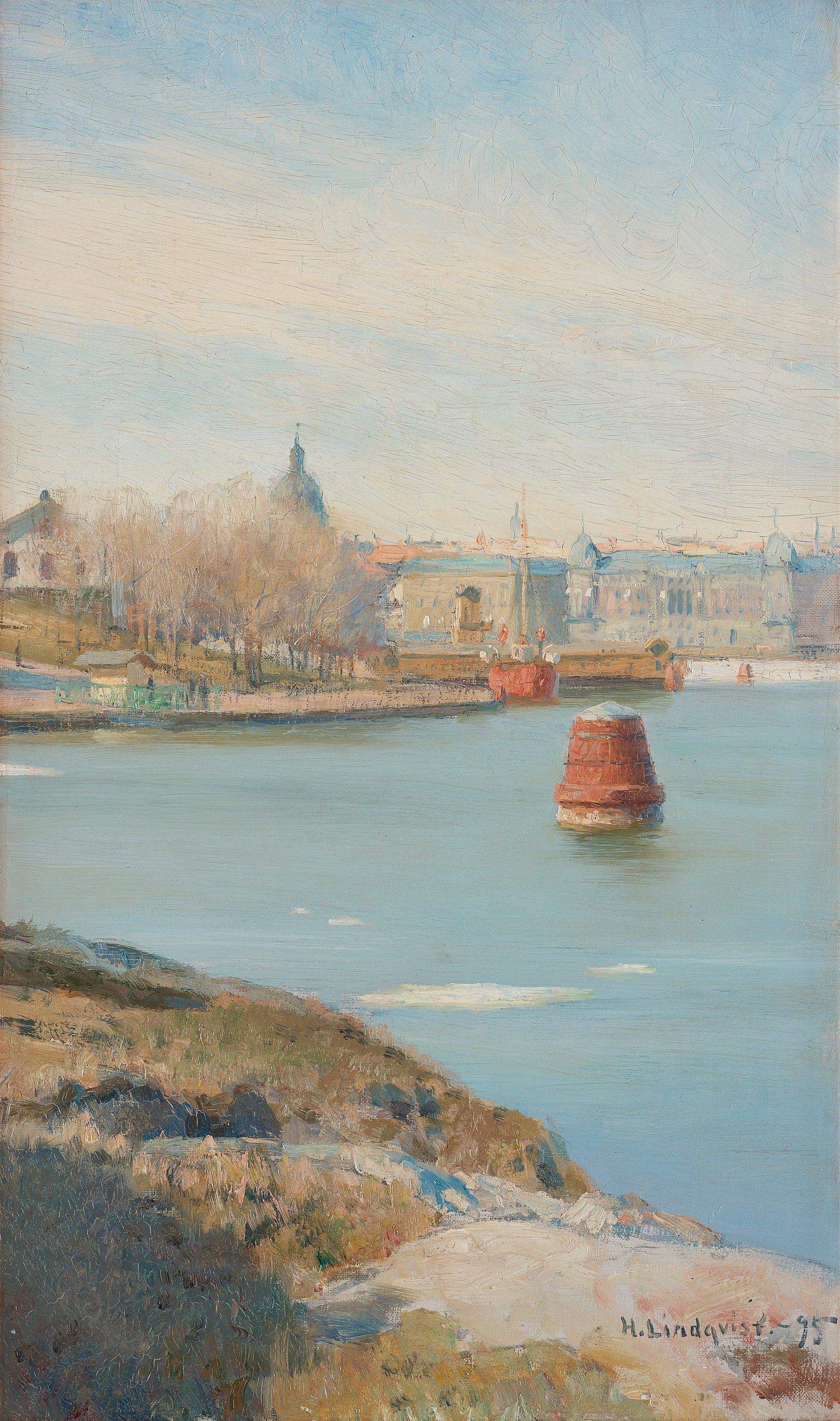 Herman Lindqvist - View of Strandvägen, Stockholm