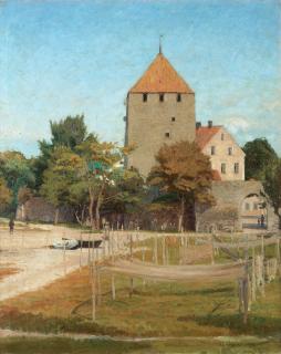 Herman Lindqvist - View over Kruttornet and Fiskarporten, Visby