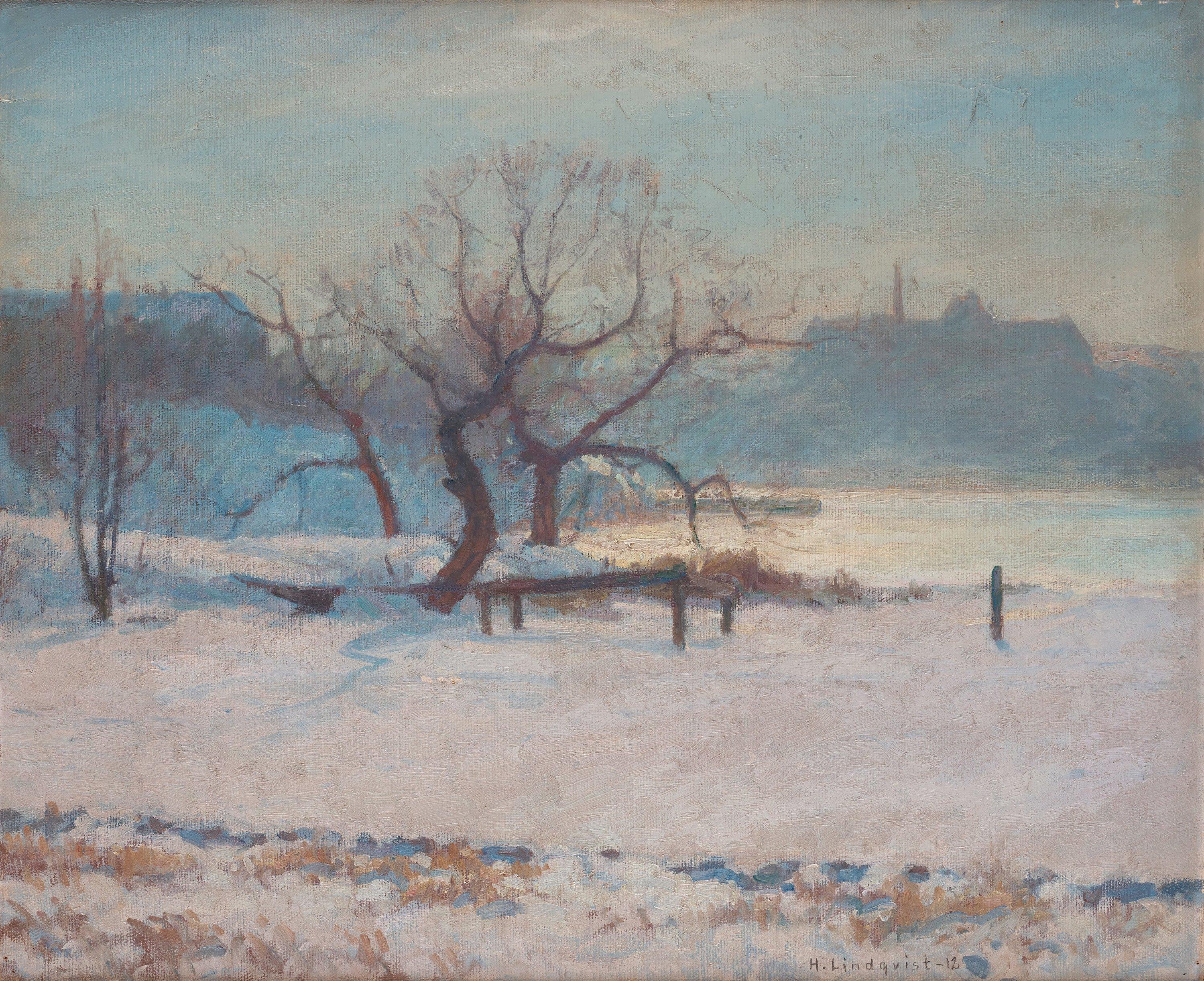 Herman Lindqvist - Winter at Waldemarsudde, Djurgården