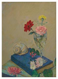 Herman Rose - Flowers And Seashell
