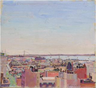 Herman Rose - Looking Towards The Verrazano Bridge