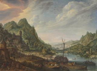 Herman Saftleven Rotterdam - A View of The Rhine