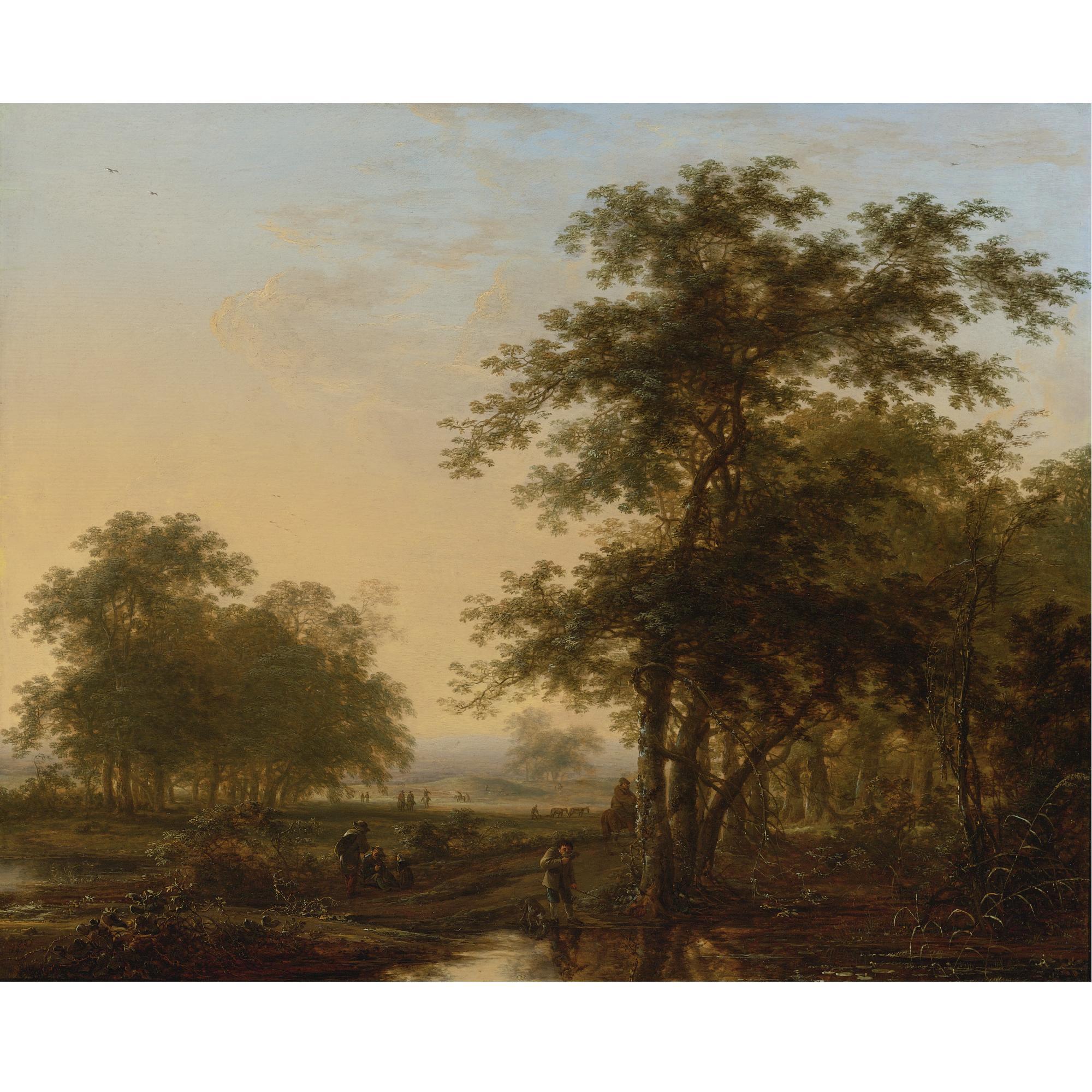 Herman Saftleven - Landscape With Travelers