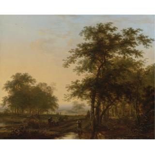 Herman Saftleven - Landscape With Travelers